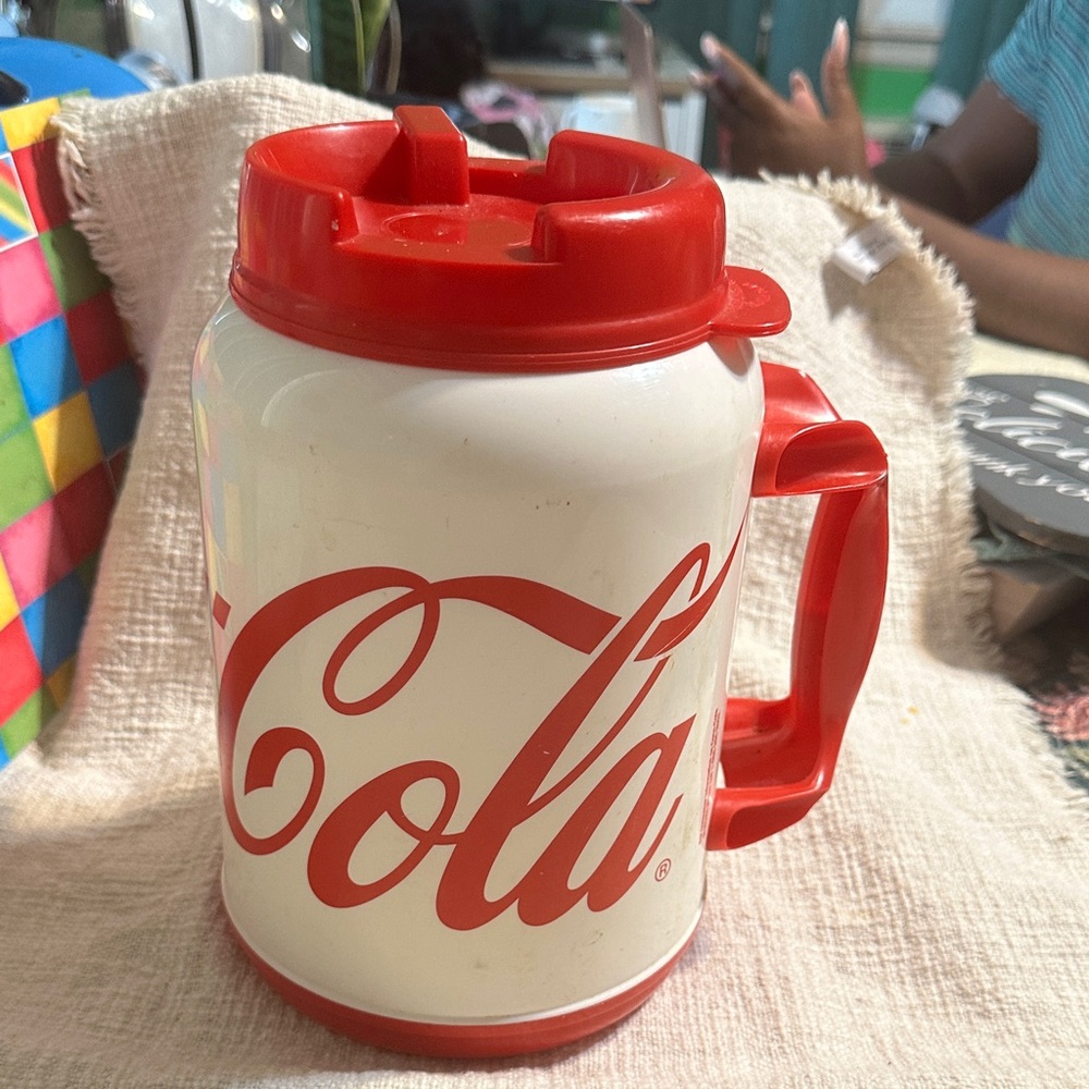 Extra large Coca Cola Bold Red and White Mug